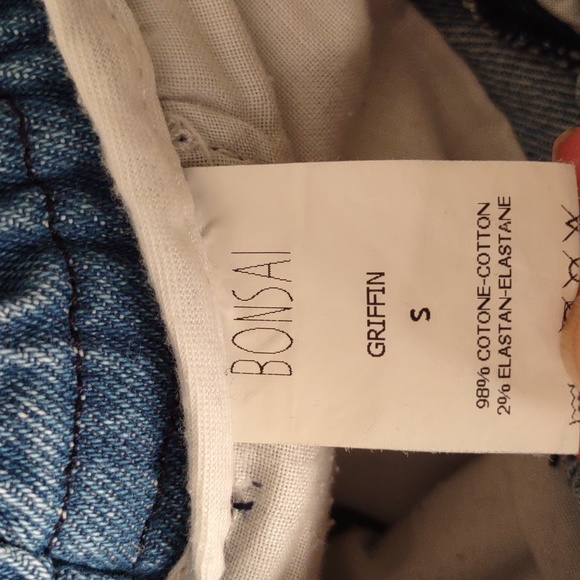 Bonsai Size Small Griffin Blue Button Fly Stretch Waist Jeans - Picture 4 of 16